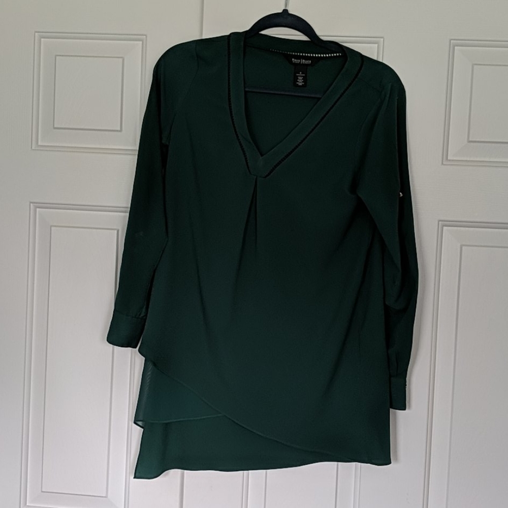 WHBM asymmetrical tunic top